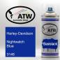 Preview: Harley-Davidson, Nightwatch Blue, 3146: 400ml Sprühdose, von ATW Autoteile West.